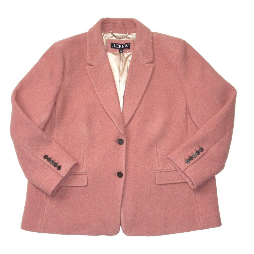 NWT J.Crew Oversized Blazer-Jacket in Aged Mallow Boiled Wool 20 - Picture 2 of 7